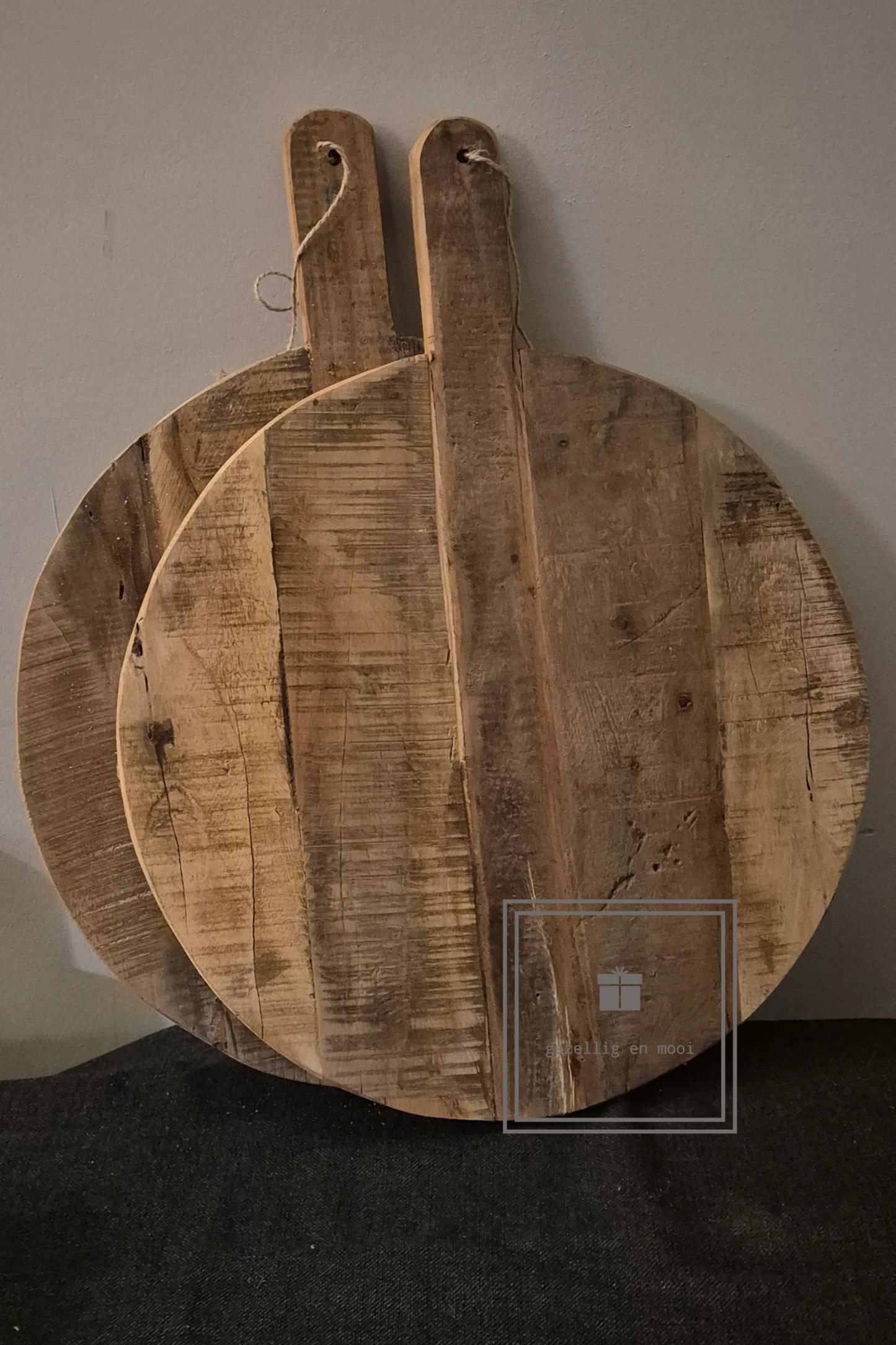 rond houten dienblad