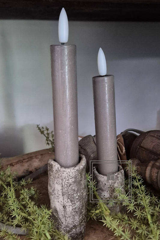 Countryfield LED korte dinerkaars 15 cm Grey