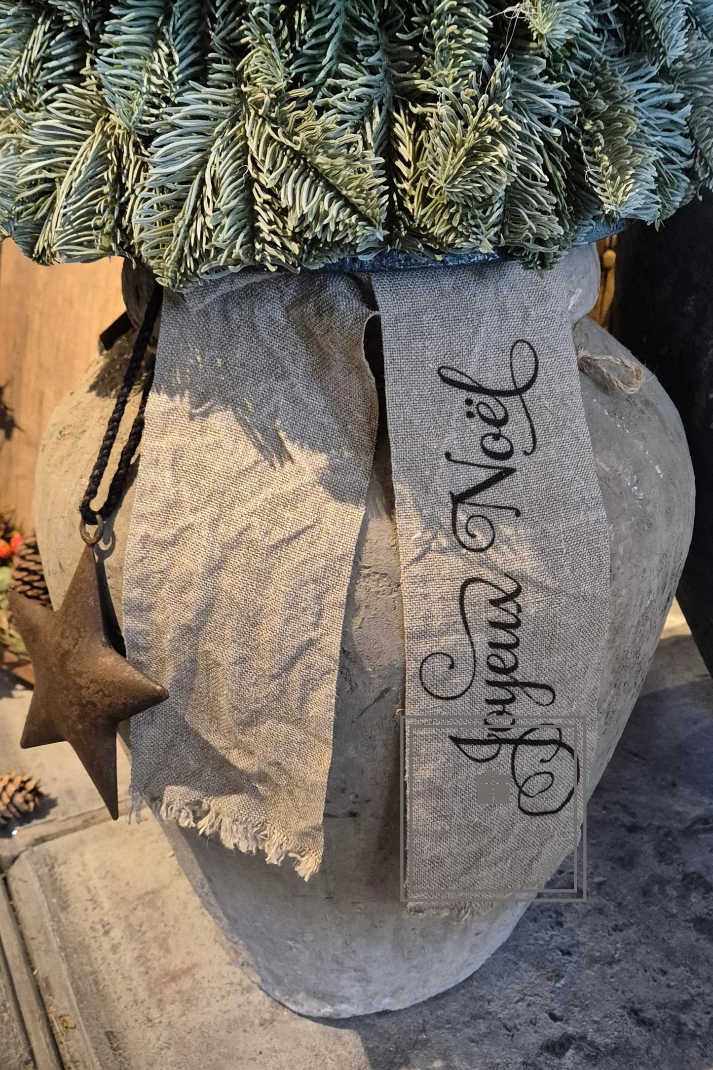 Shabby lint bedrukt