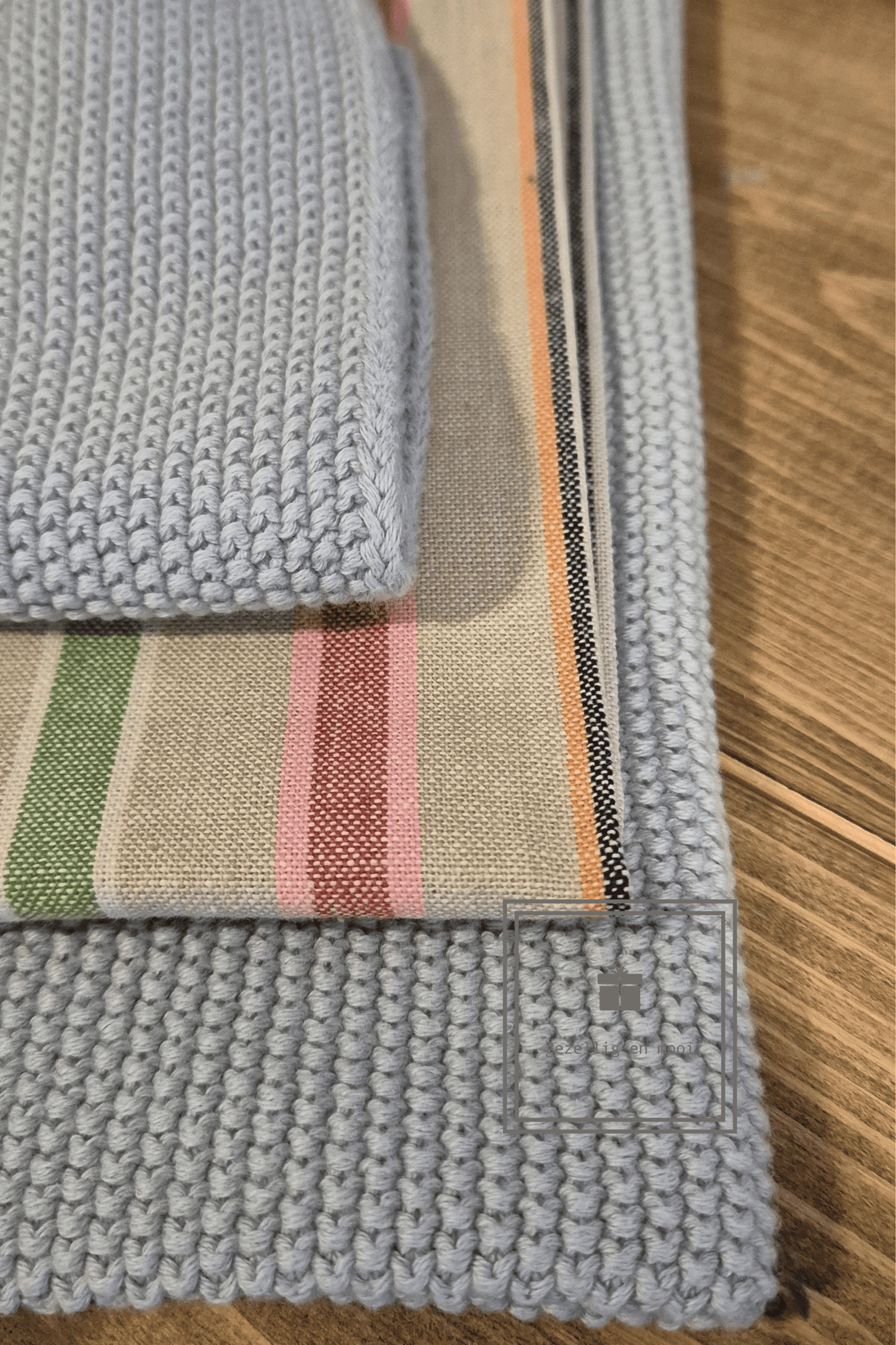 Theedoek veel kleuren streep