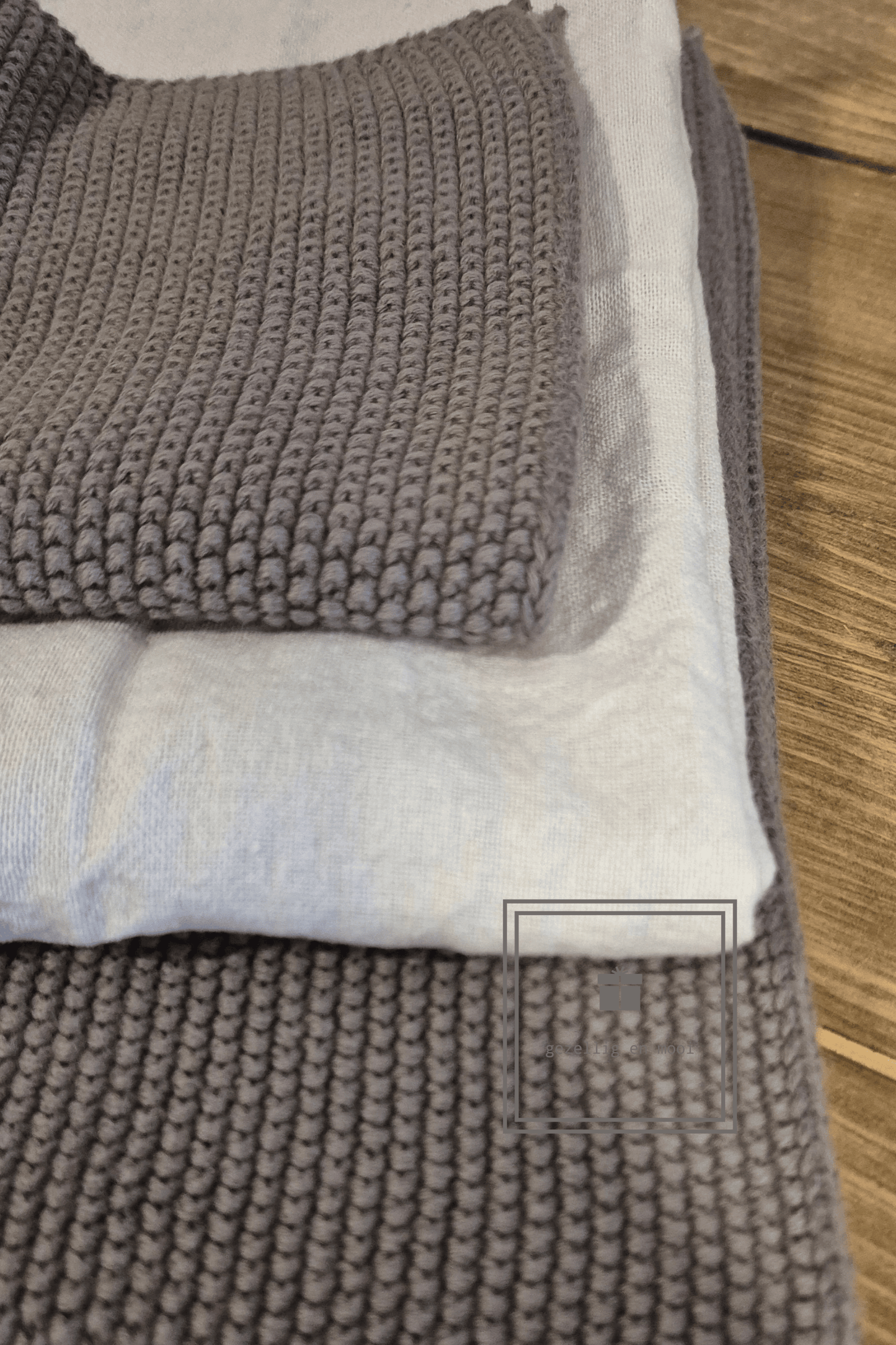 Vaatdoek donker grijs