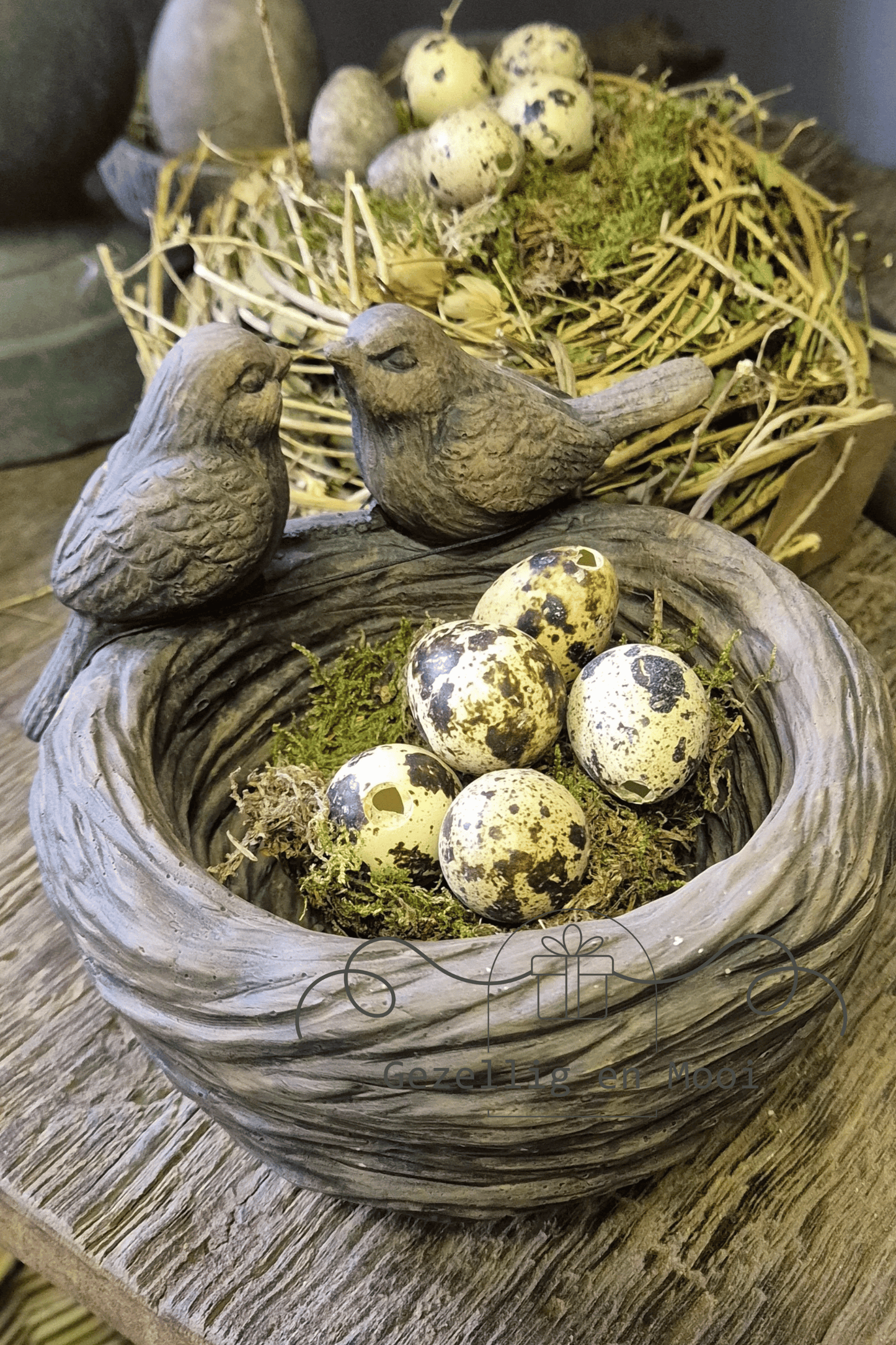 Brynxz 2 vogels op een nestje majestic brown - Gezellig en Mooi