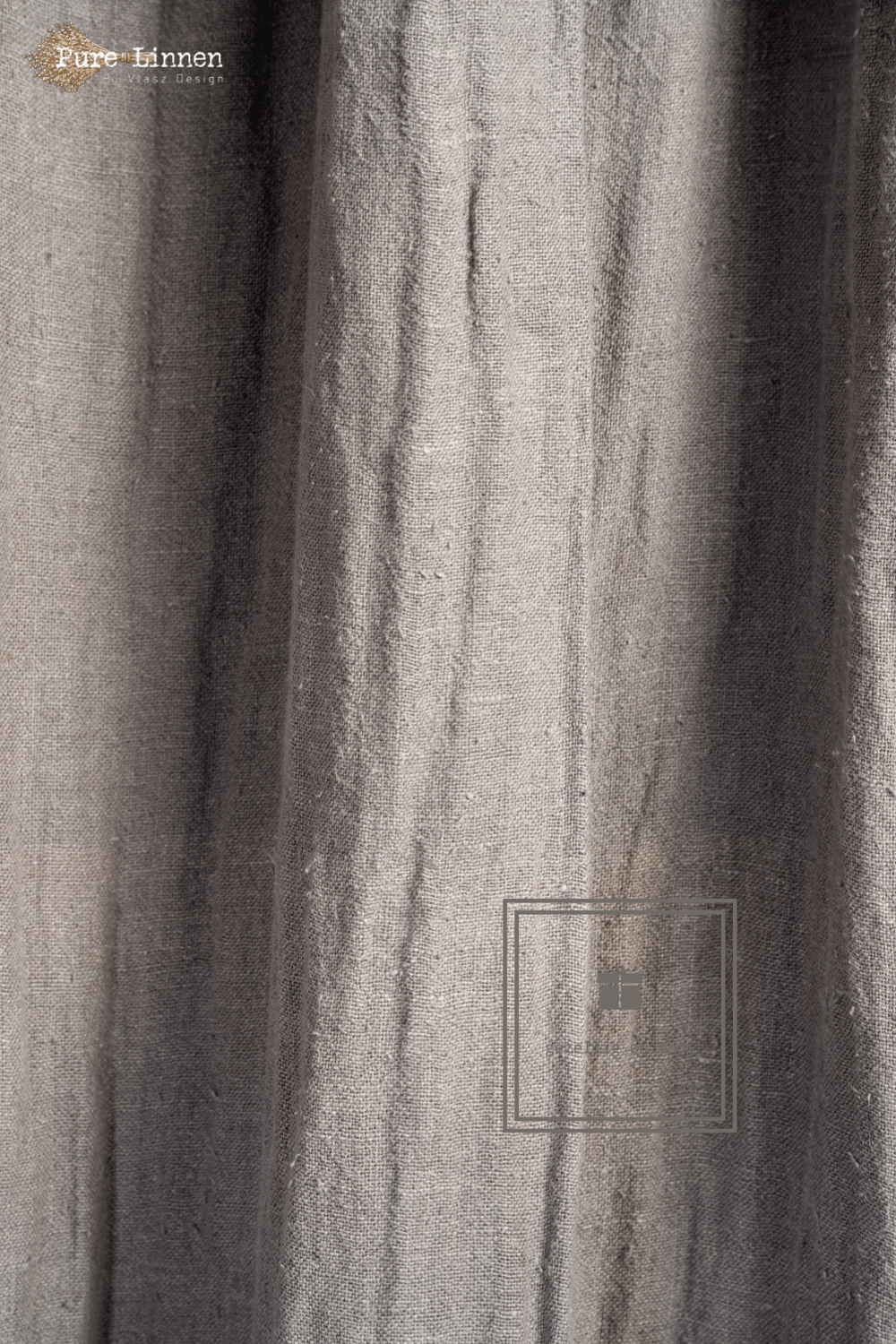 Pure Linnen Gordijn Esther Grey met lus 200x270