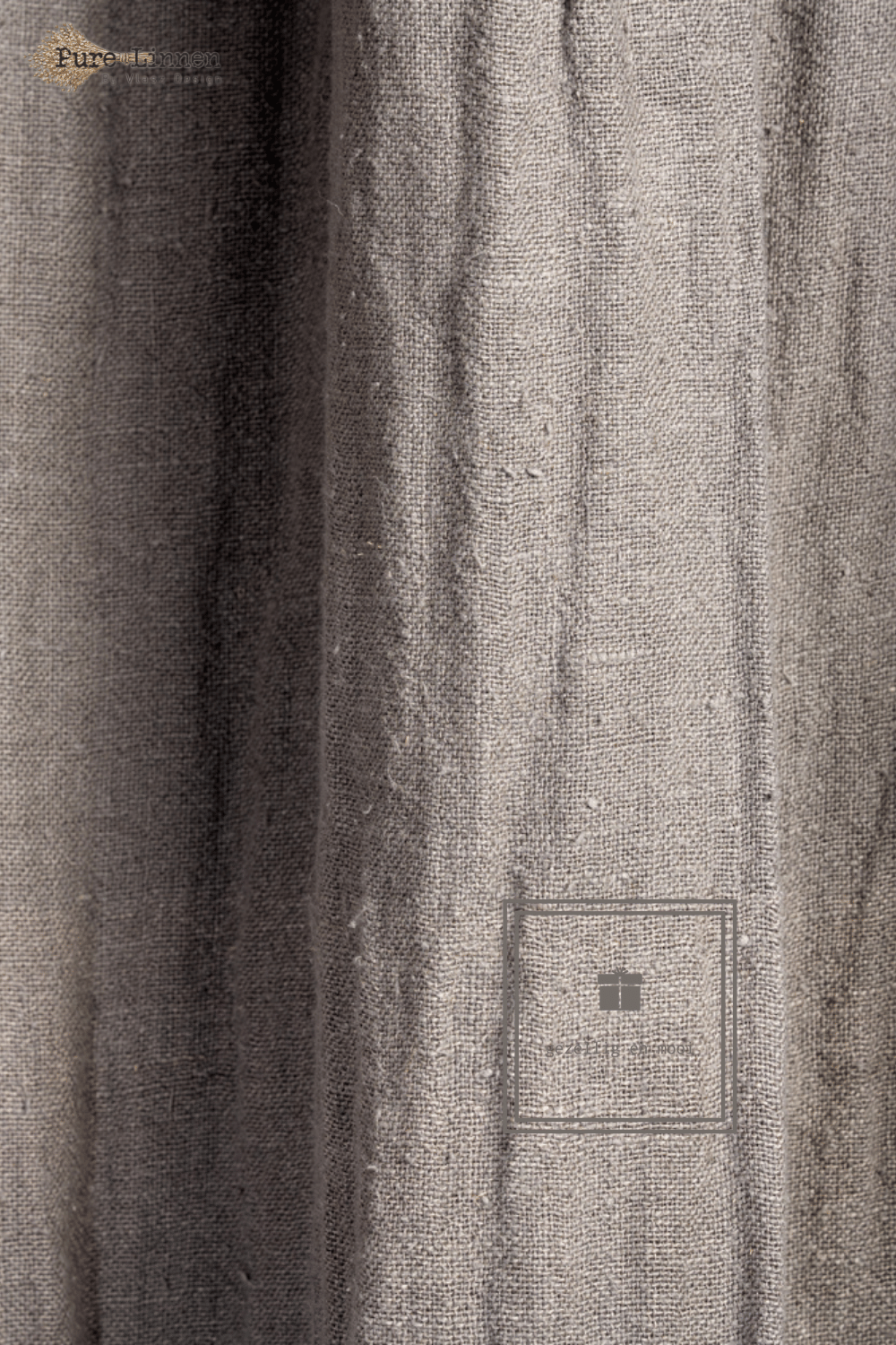 Pure Linnen Gordijn Esther Grey met lus 200x270