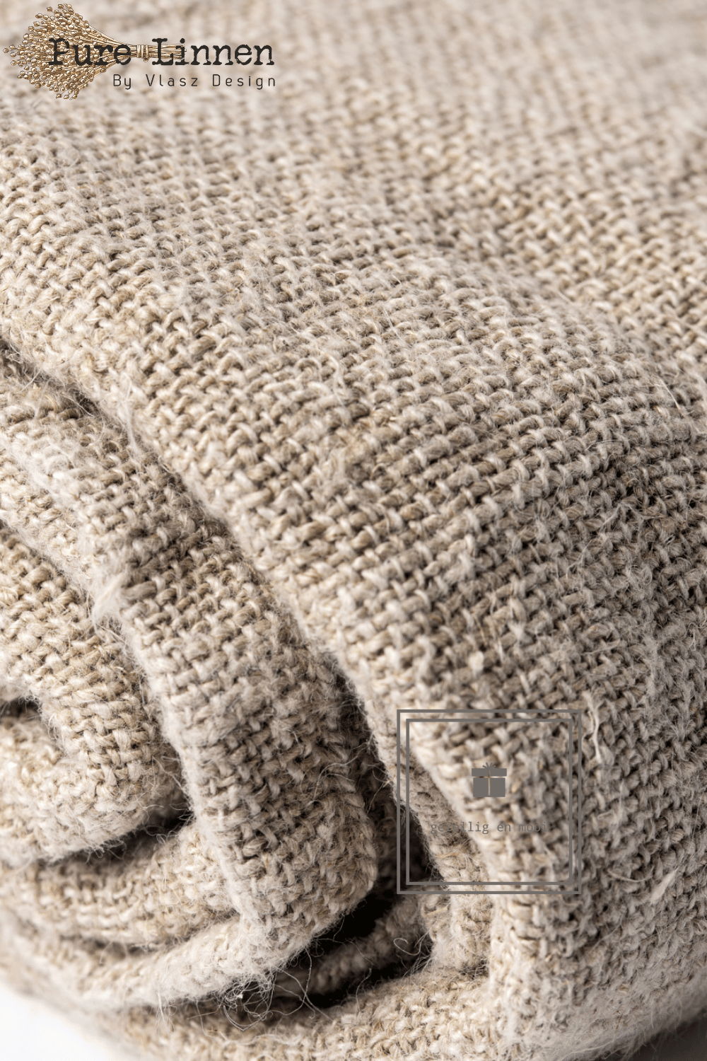 Pure Linnen Gordijn Abigail naturel met lus 200x270