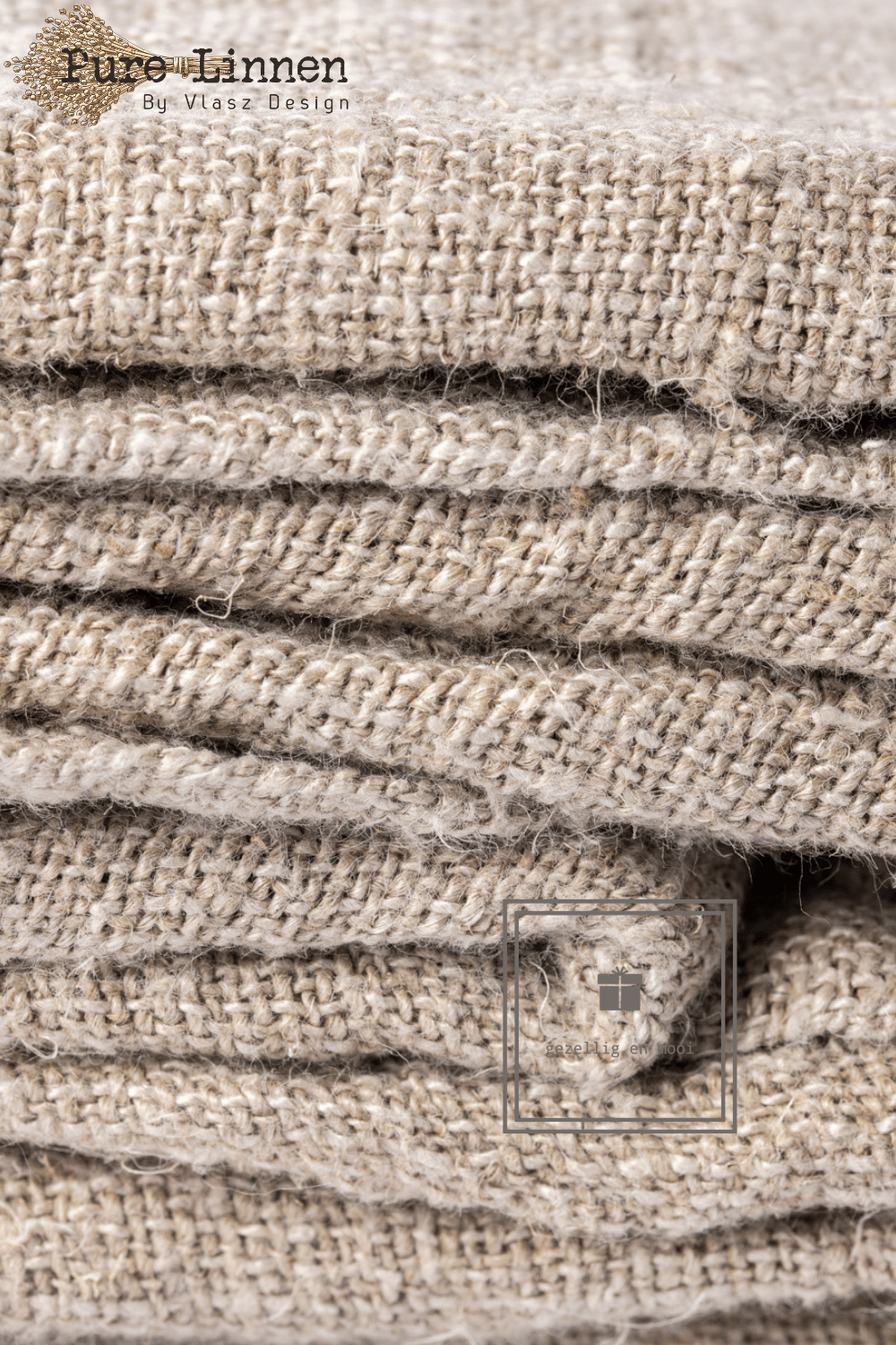Pure Linnen Gordijn Abigail naturel met lus 200x270