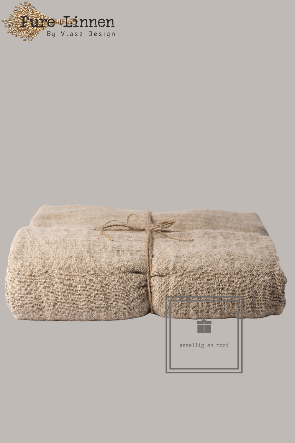 Pure Linnen Gordijn Abigail naturel met lus 200x270