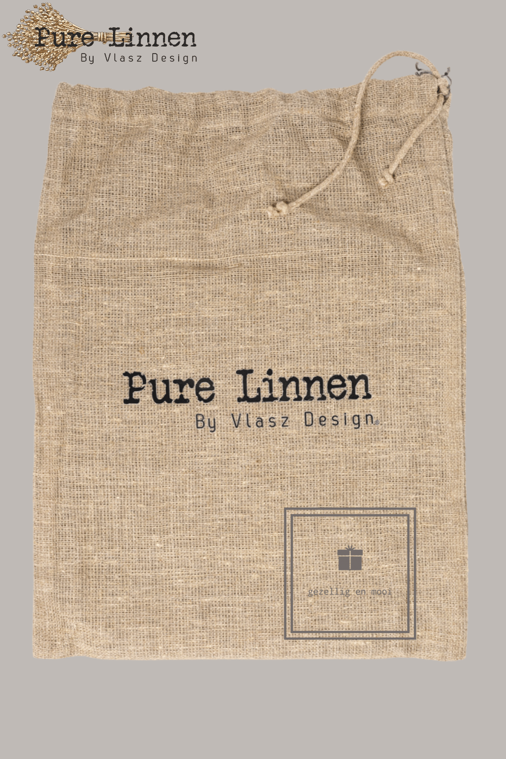 Pure Linnen Gordijn Abigail naturel met lus 200x270