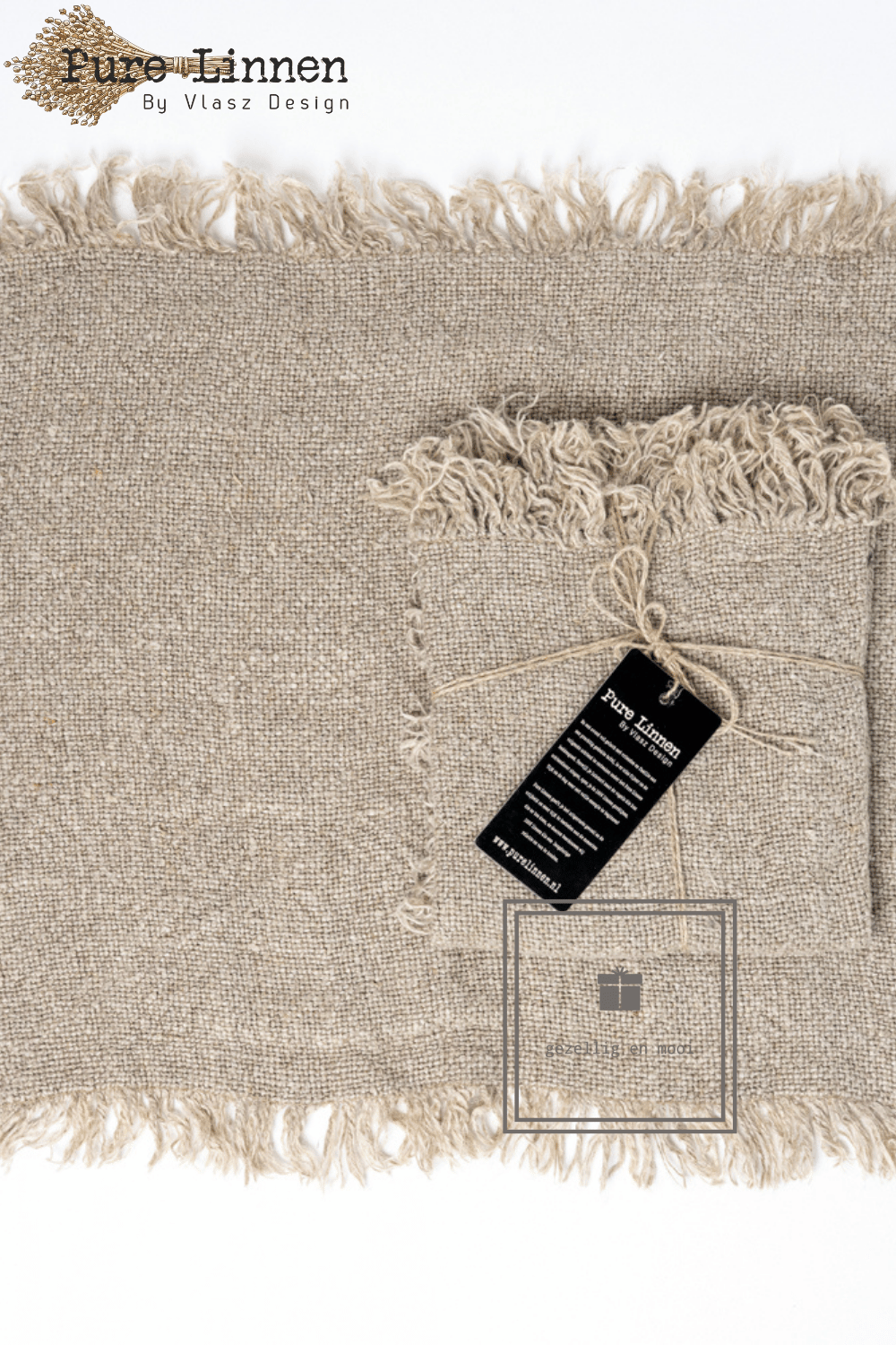 Pure Linnen Placemat Recht Naturel 50x35 (Damaris)