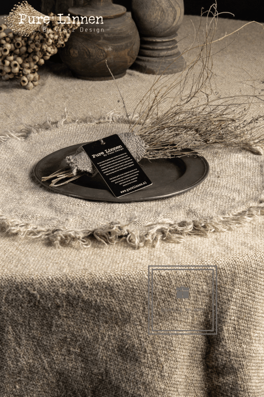 Pure Linnen Placemat Rond Naturel 40 (Ize)