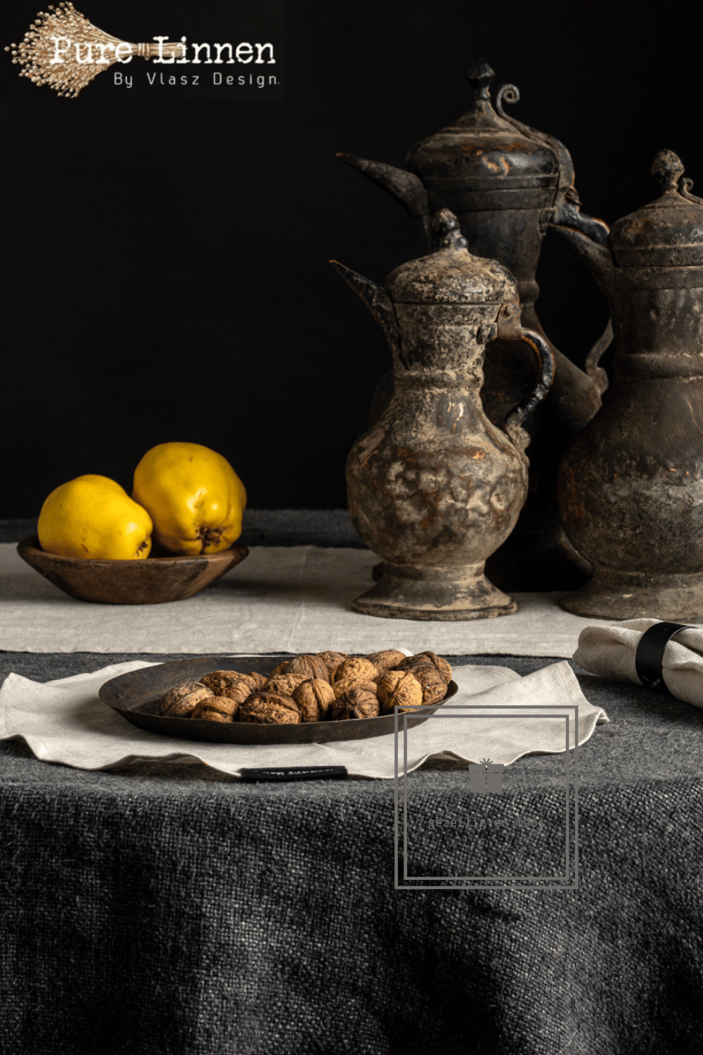 Pure Linnen Placemat Rond Naturel 40 (Eve)