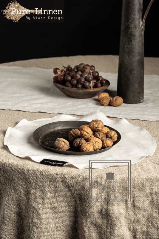 Pure Linnen Placemat Rond Naturel 40 (Eve)