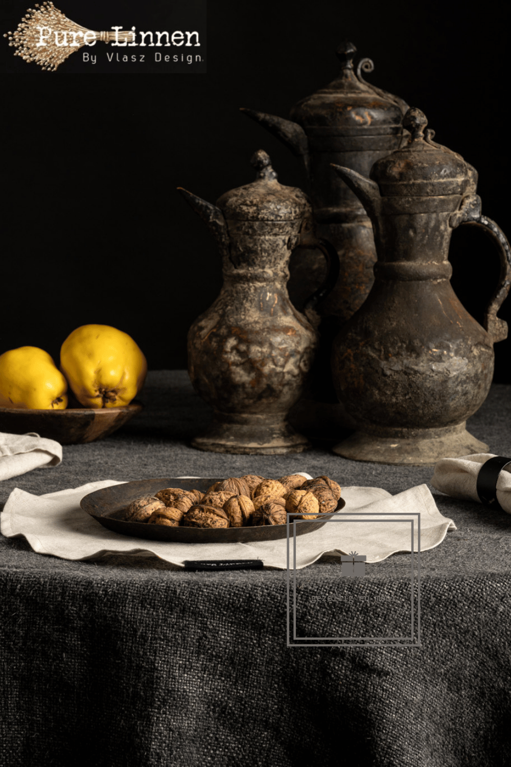 Pure Linnen Placemat Rond Naturel 40 (Eve)