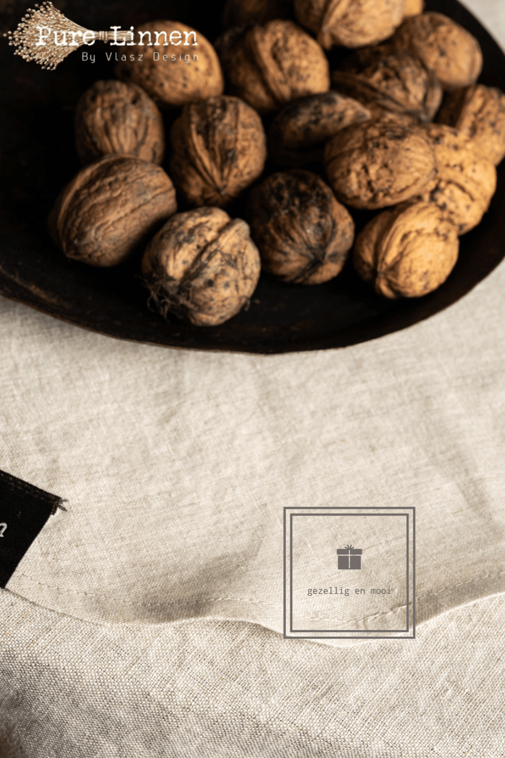 Pure Linnen Placemat Rond Naturel 40 (Eve)