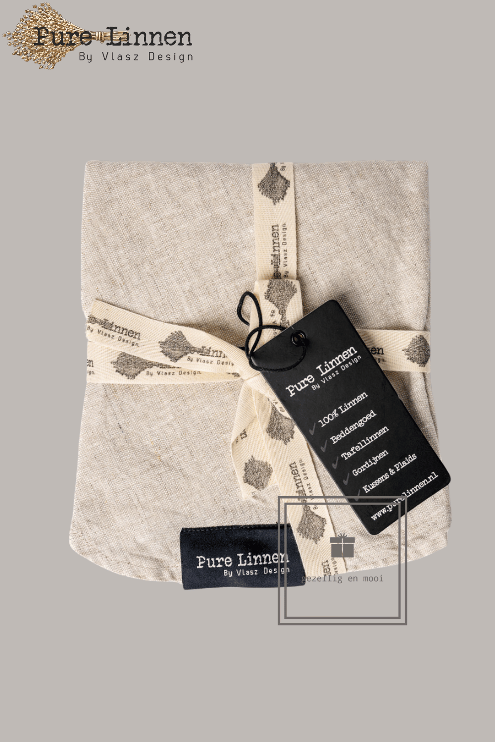 Pure Linnen Placemat Rond Naturel 40 (Eve)