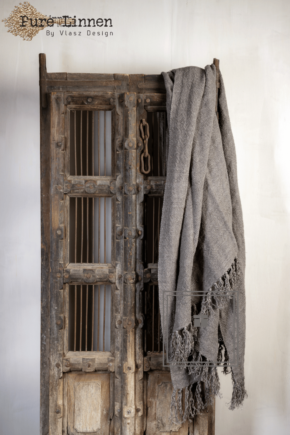 Pure Linnen Plaid Grey 130x190 (Tamar)