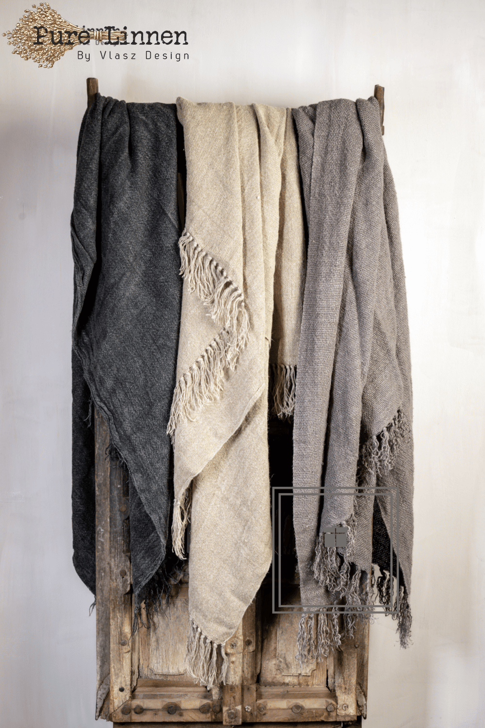 Pure Linnen Plaid Grey 130x190 (Tamar)