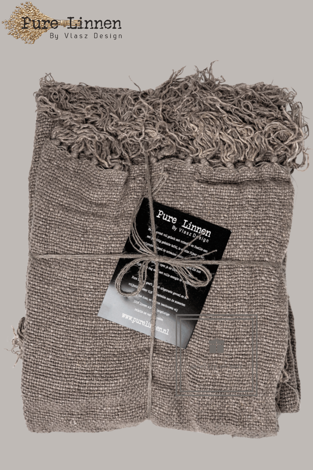 Pure Linnen Plaid Grey 130x190 (Tamar)