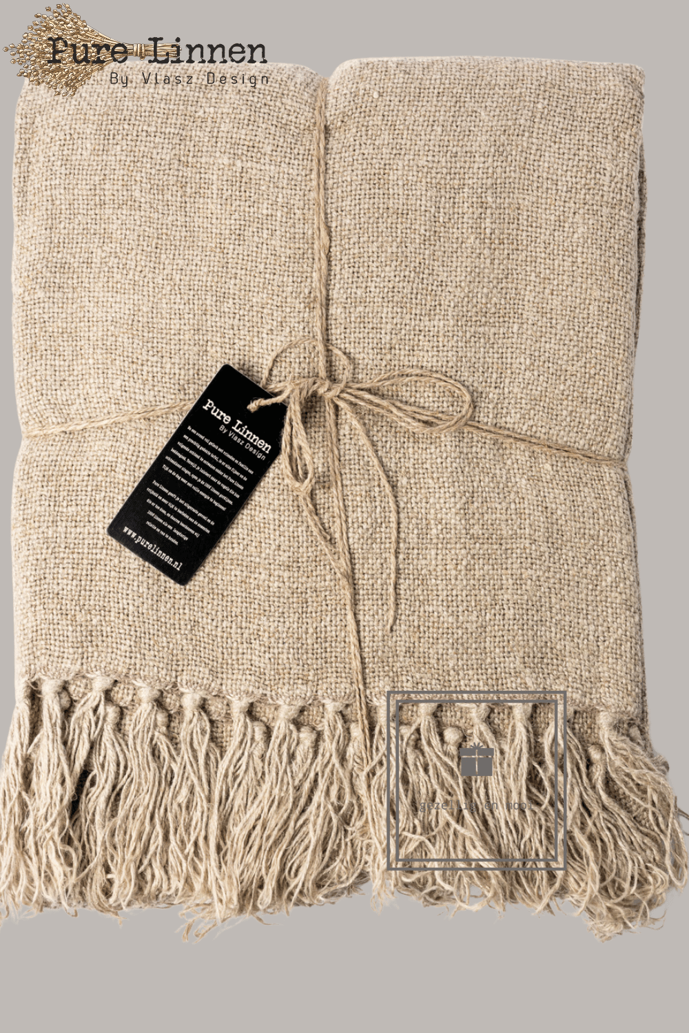 Pure Linnen Plaid Naturel 130x190 (Delilah)