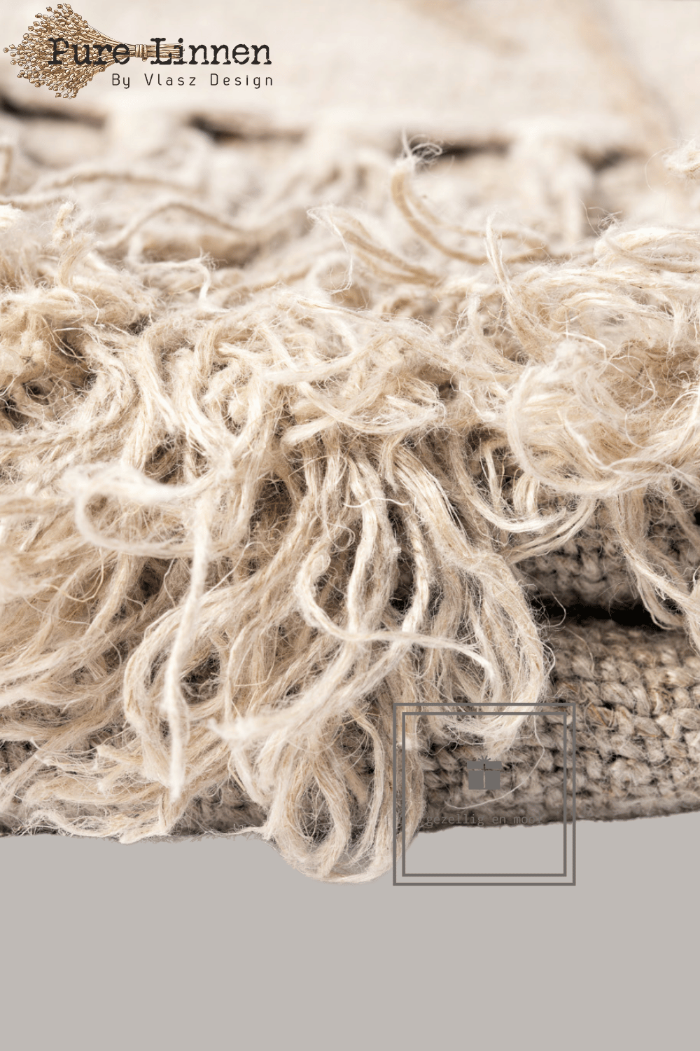 Pure Linnen Plaid Naturel 130x190 (Delilah)