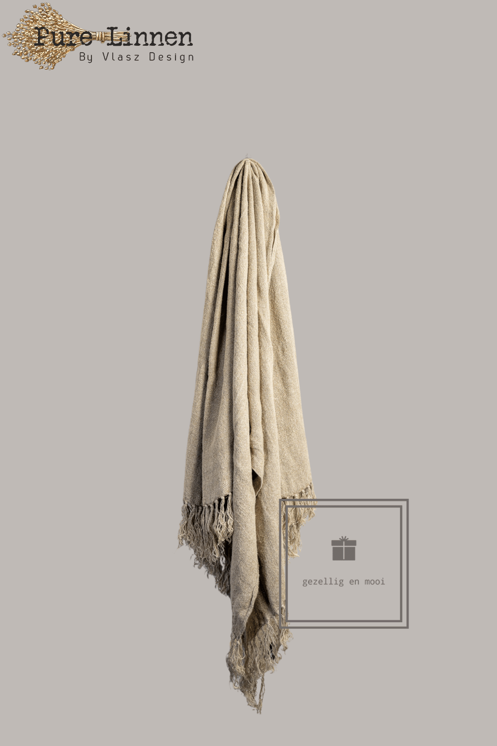 Pure Linnen Plaid Naturel 130x190 (Delilah)