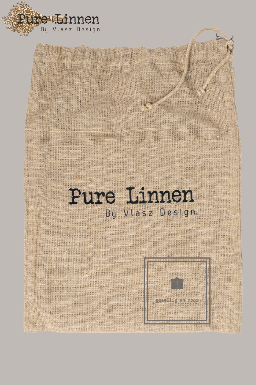Pure Linnen Tafelkleed Recht Grey 140x260 (Hadassa)