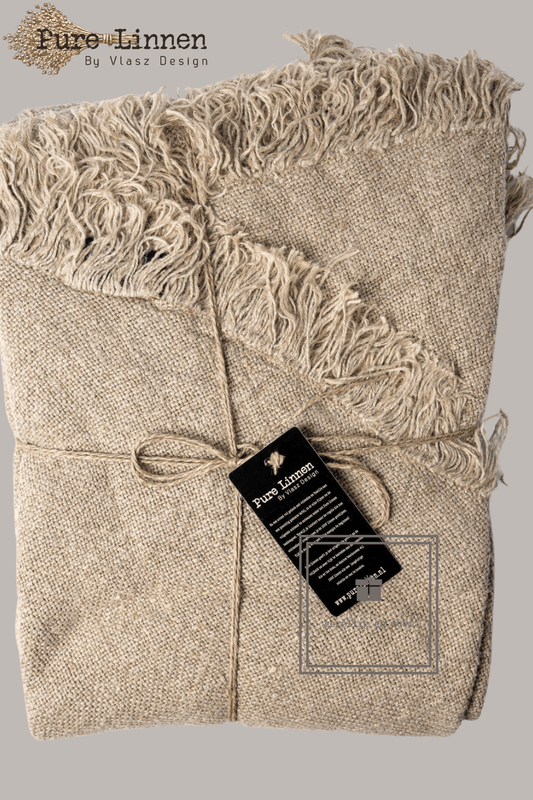 Pure Linnen Tafelkleed Rond Naturel (Dora)