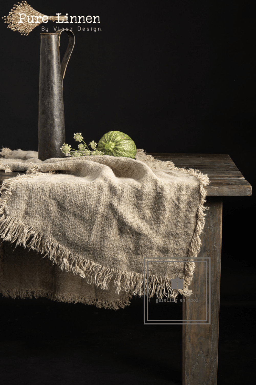Pure Linnen Tafelloper Naturel 50x170 (Naomi)