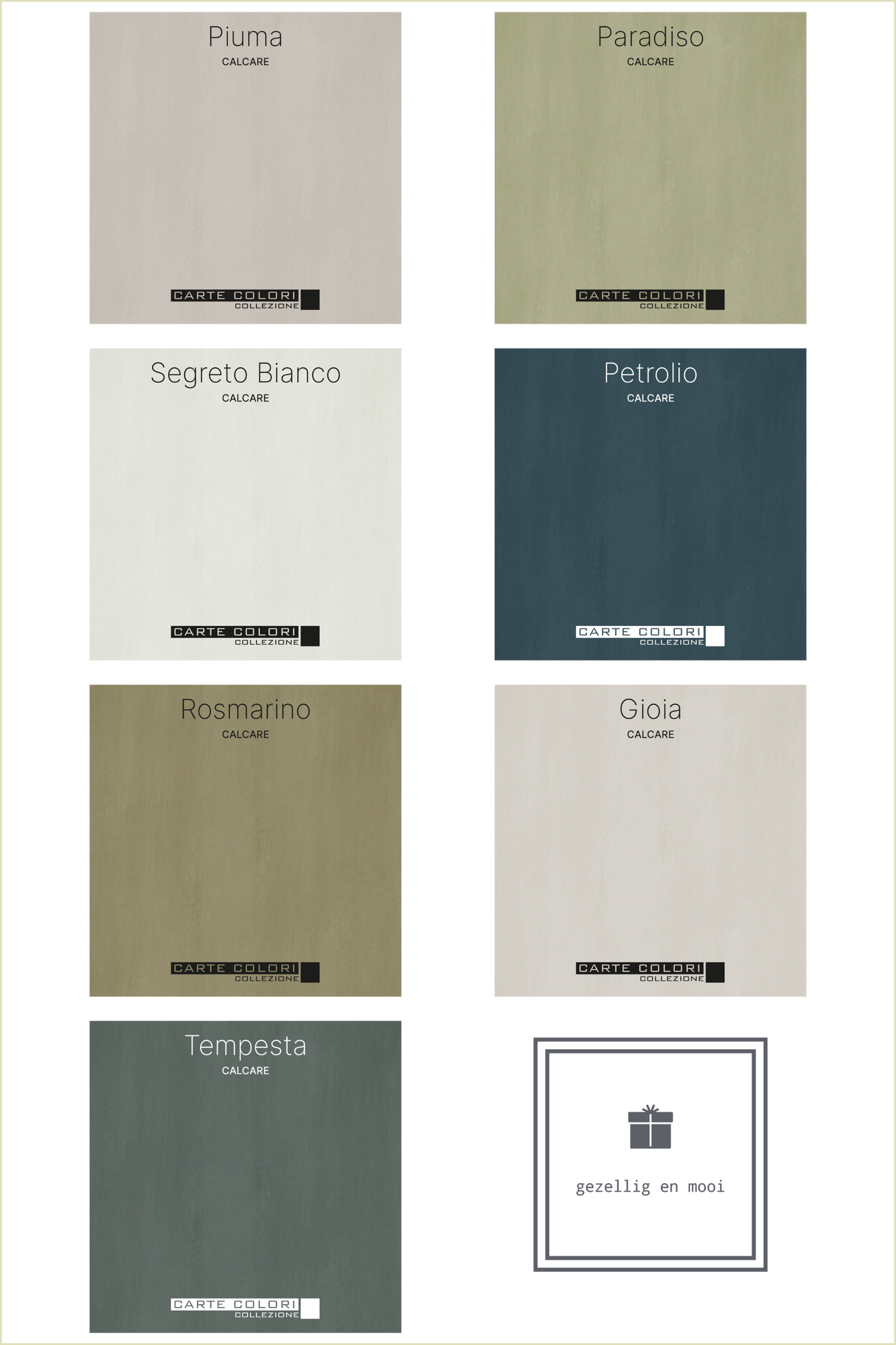 Calcare Kalkverf, Carte Colori, Quattro Stagioni