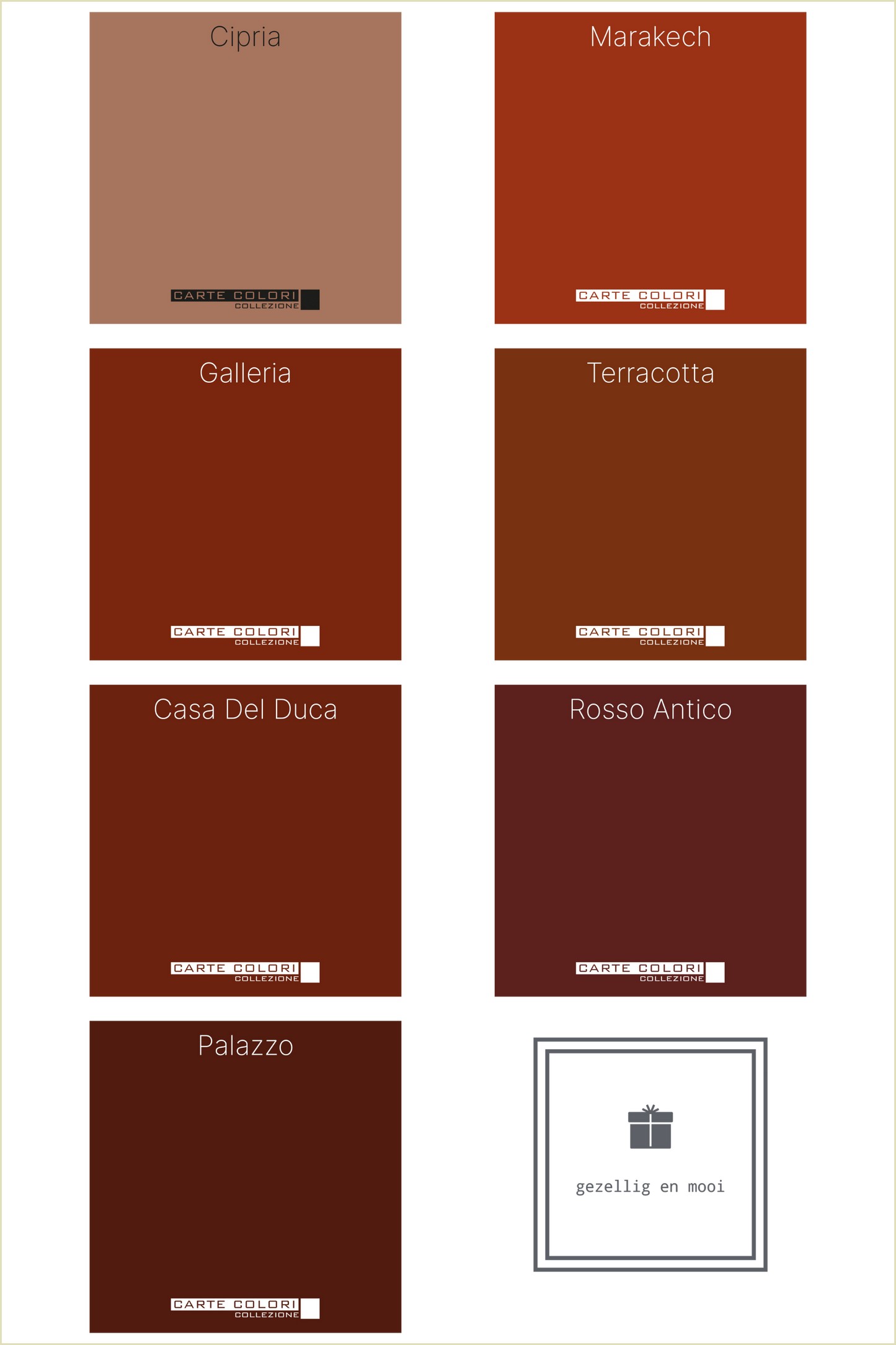 Elegante Krijtverf, Carte Colori, Rosso