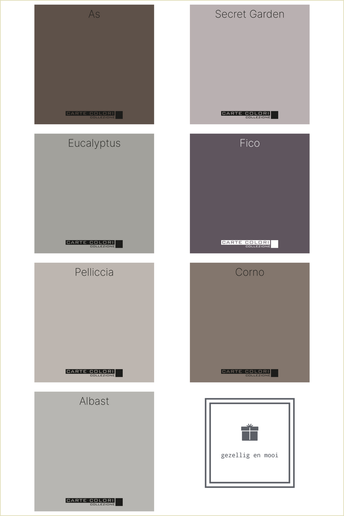 Cadore afwasbare muurverf, Carte Colori, Vintage Ashes