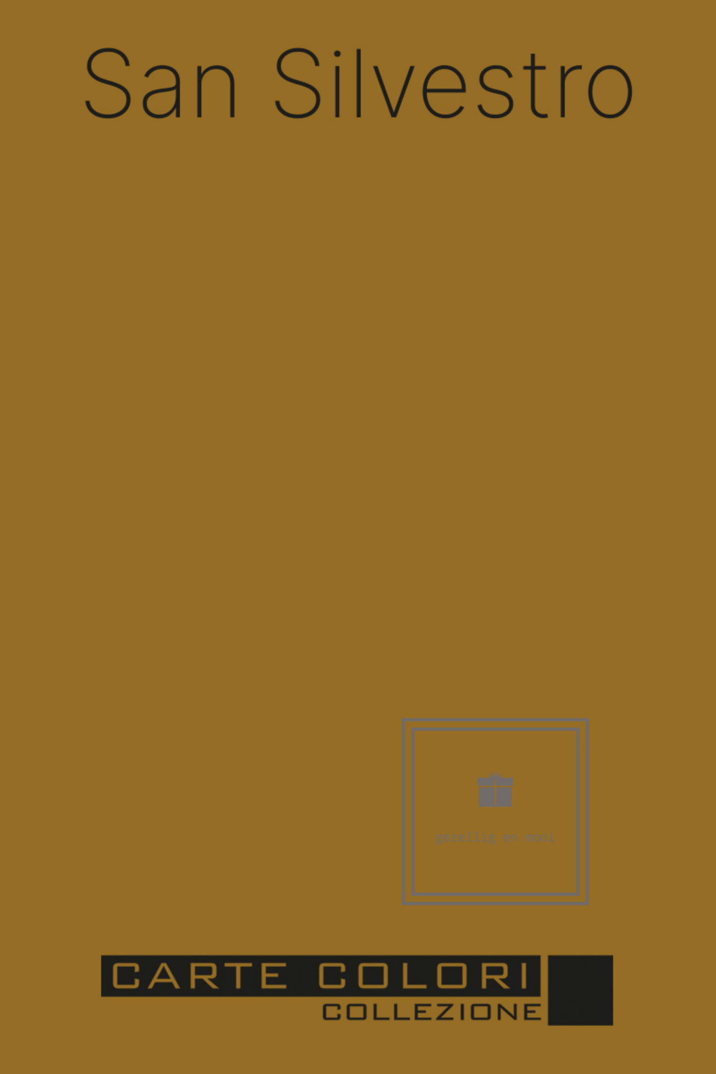 Elegante Krijtverf, Carte Colori, Ocre - Gezellig en Mooi