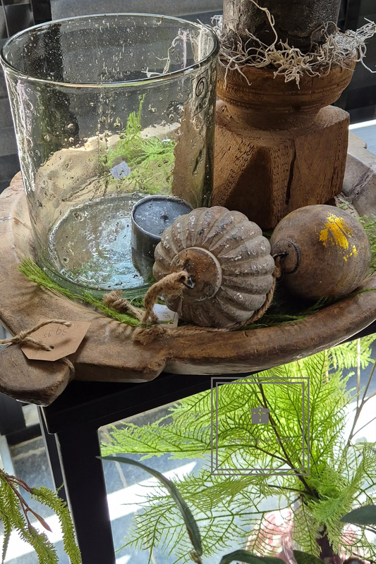 Stoere houten schaal