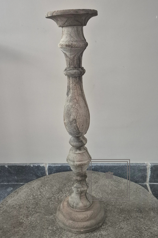 Houten kandelaar Noelle L