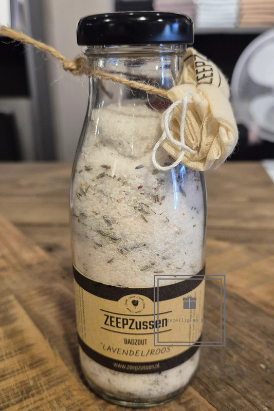 Zeepzussen badzout lavendel/roos