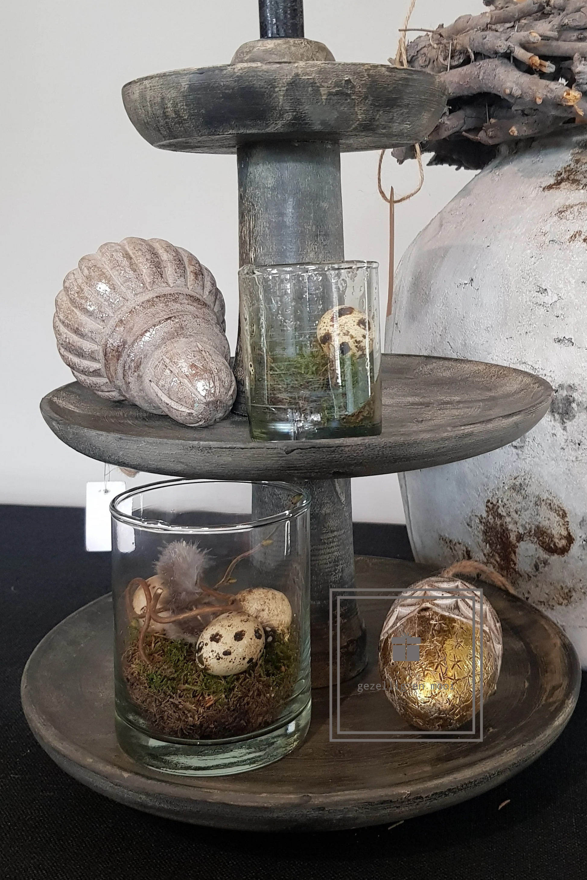 Houten etagère