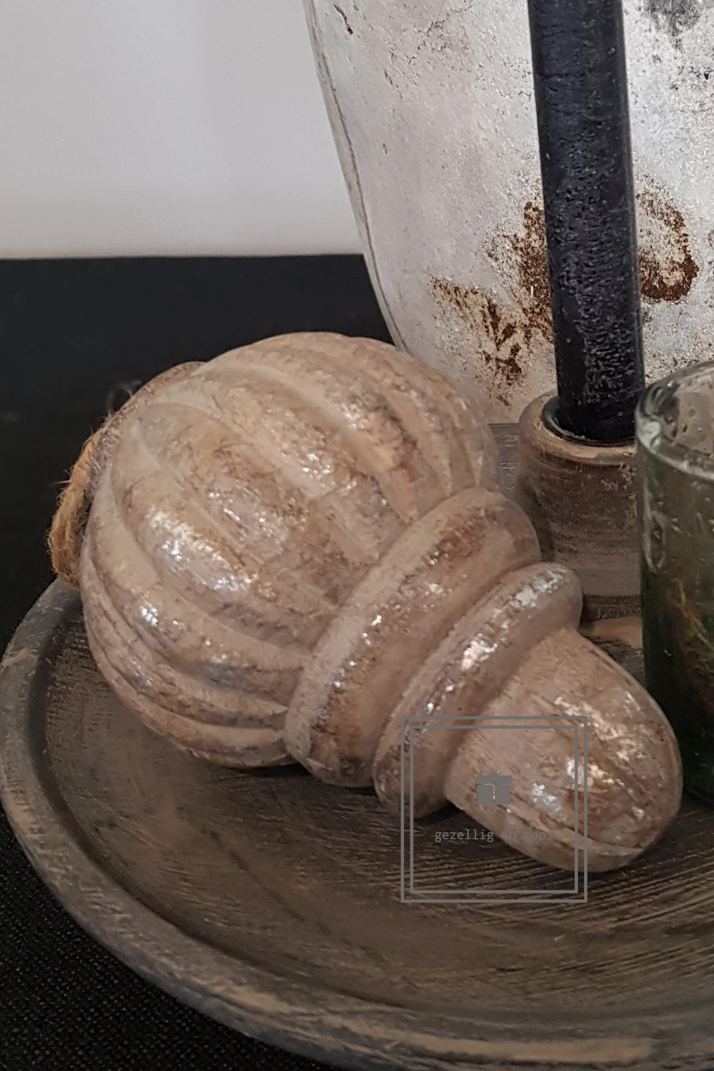 Decoratie Klos hout