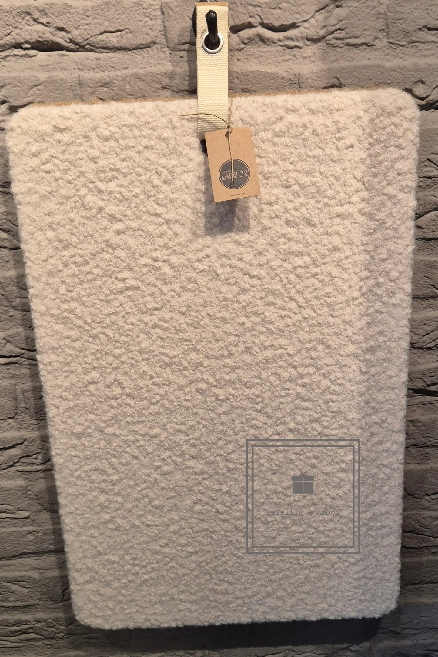 Prikbord Boucle ecru 40/60