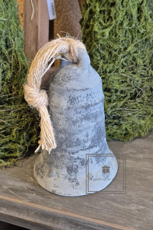 Brynxz bell with rope stone black 11x16