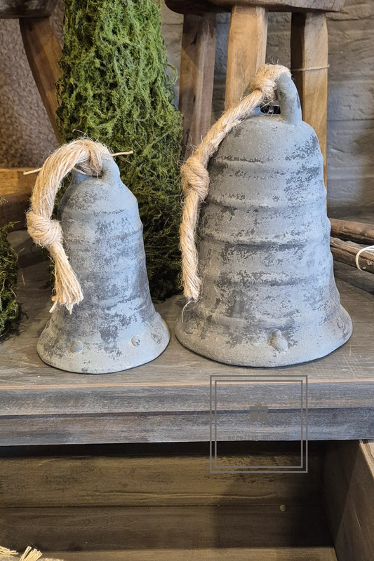 Brynxz bell with rope stone black 15x22