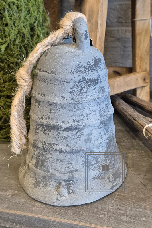 Brynxz bell with rope stone black 15x22