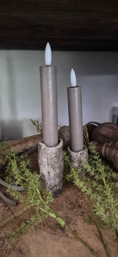 Countryfield LED korte dinerkaars 15 cm Grey