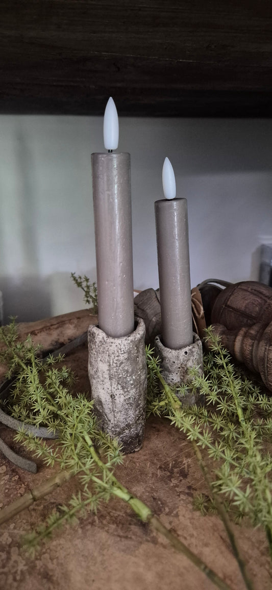 Countryfield LED korte dinerkaars 15 cm Grey
