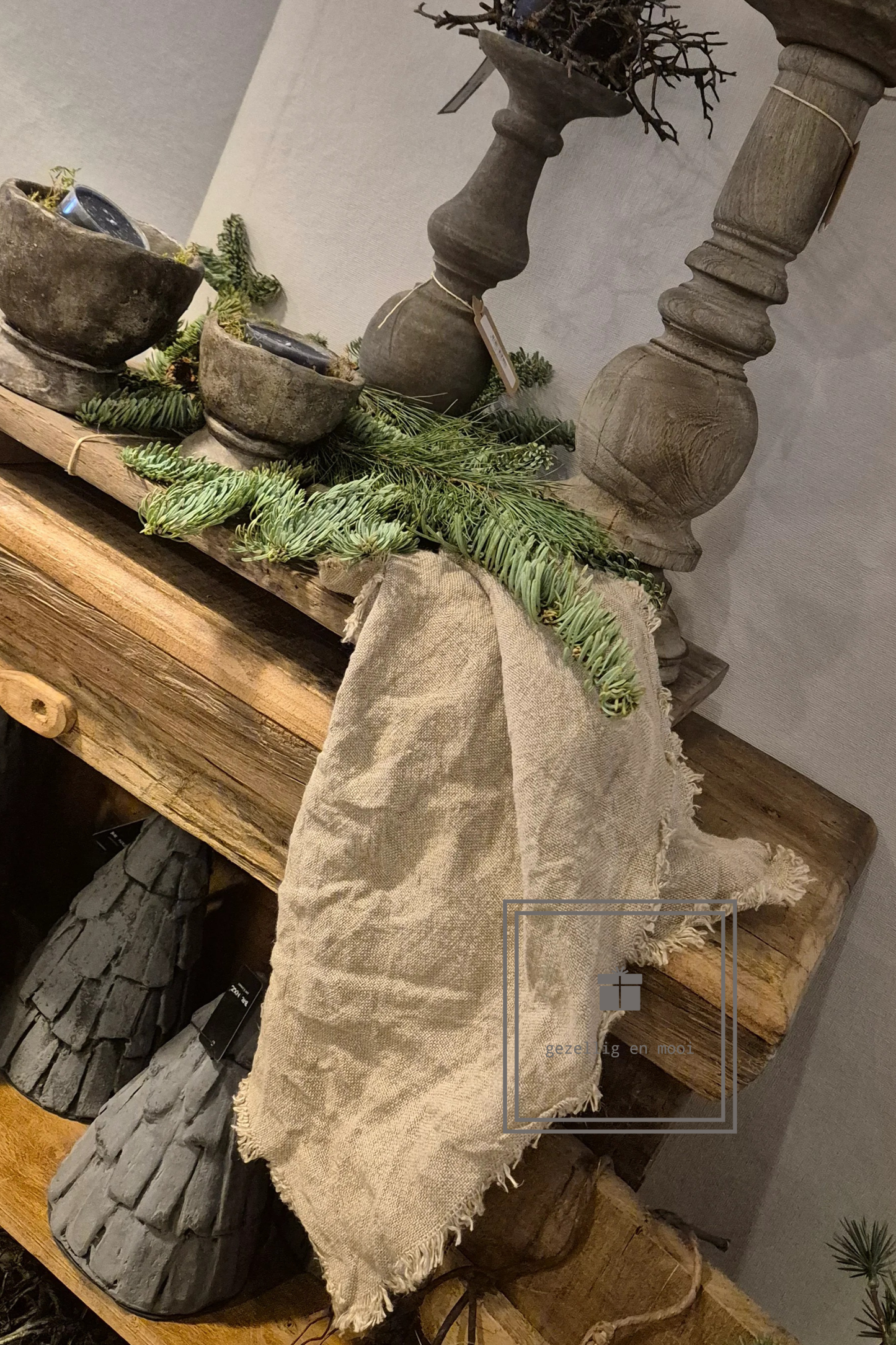 Shabby doek gerafeld