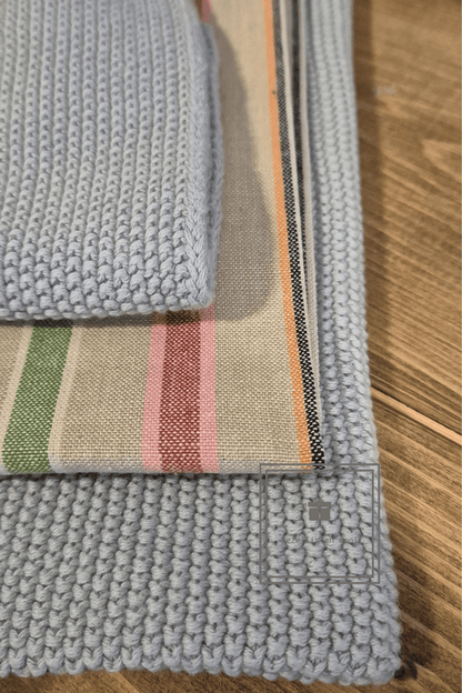Theedoek veel kleuren streep