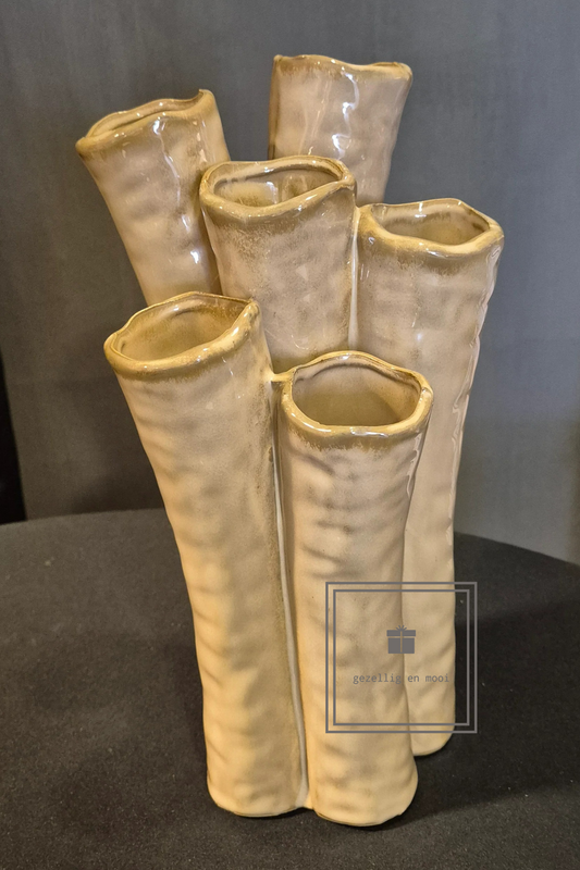 Tube vaas Enix L beige