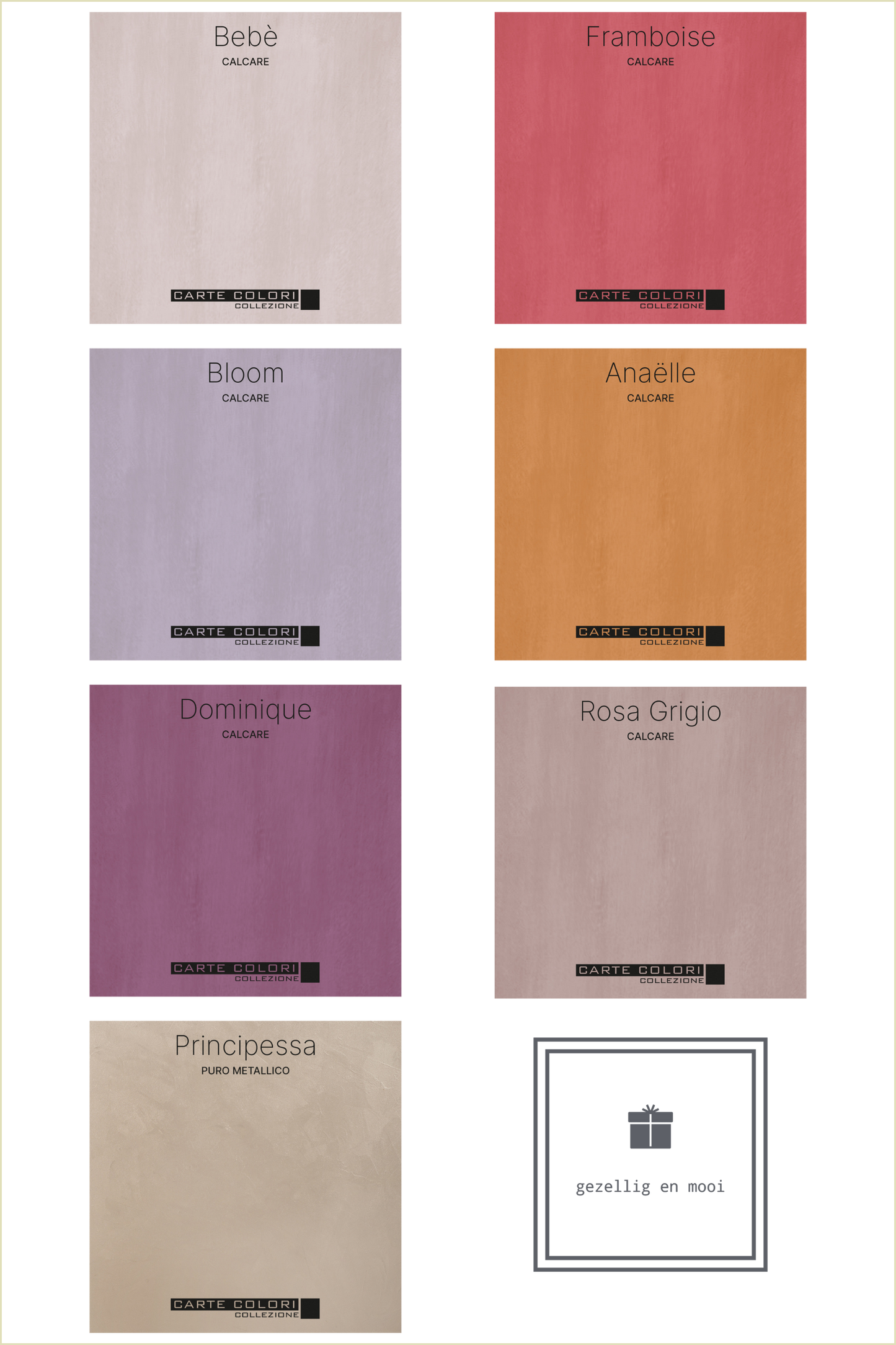 Calcare Italia 'oude' Kalkverf, Carte Colori, Bambina