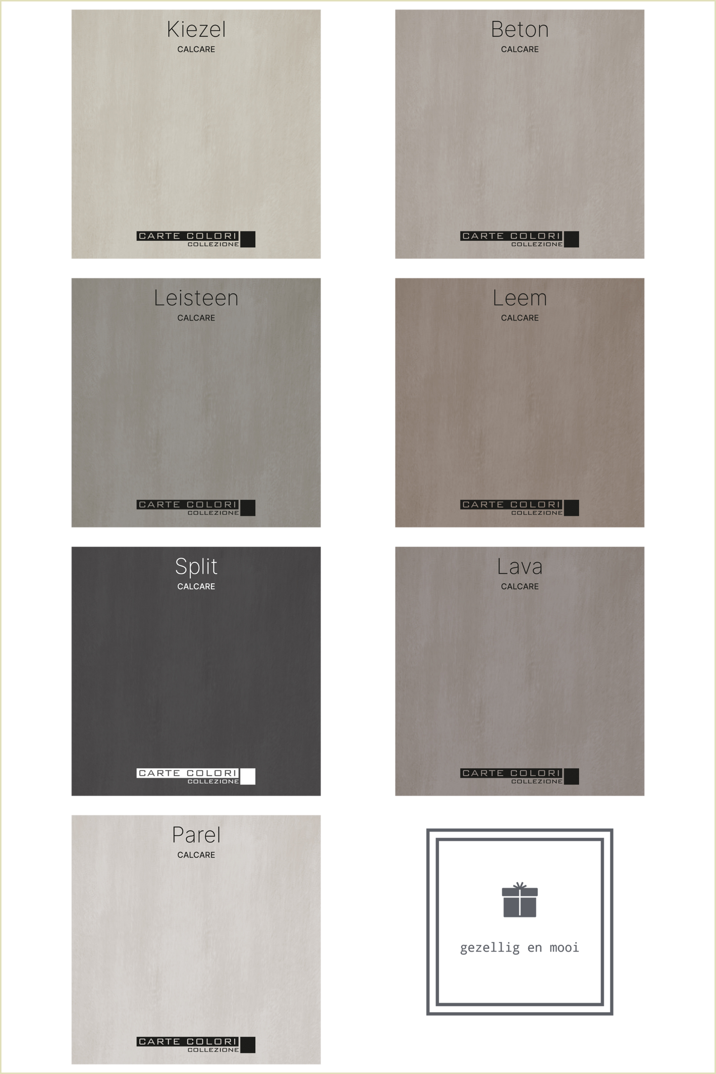 Calcare Kalkverf, Carte Colori, Betonlook