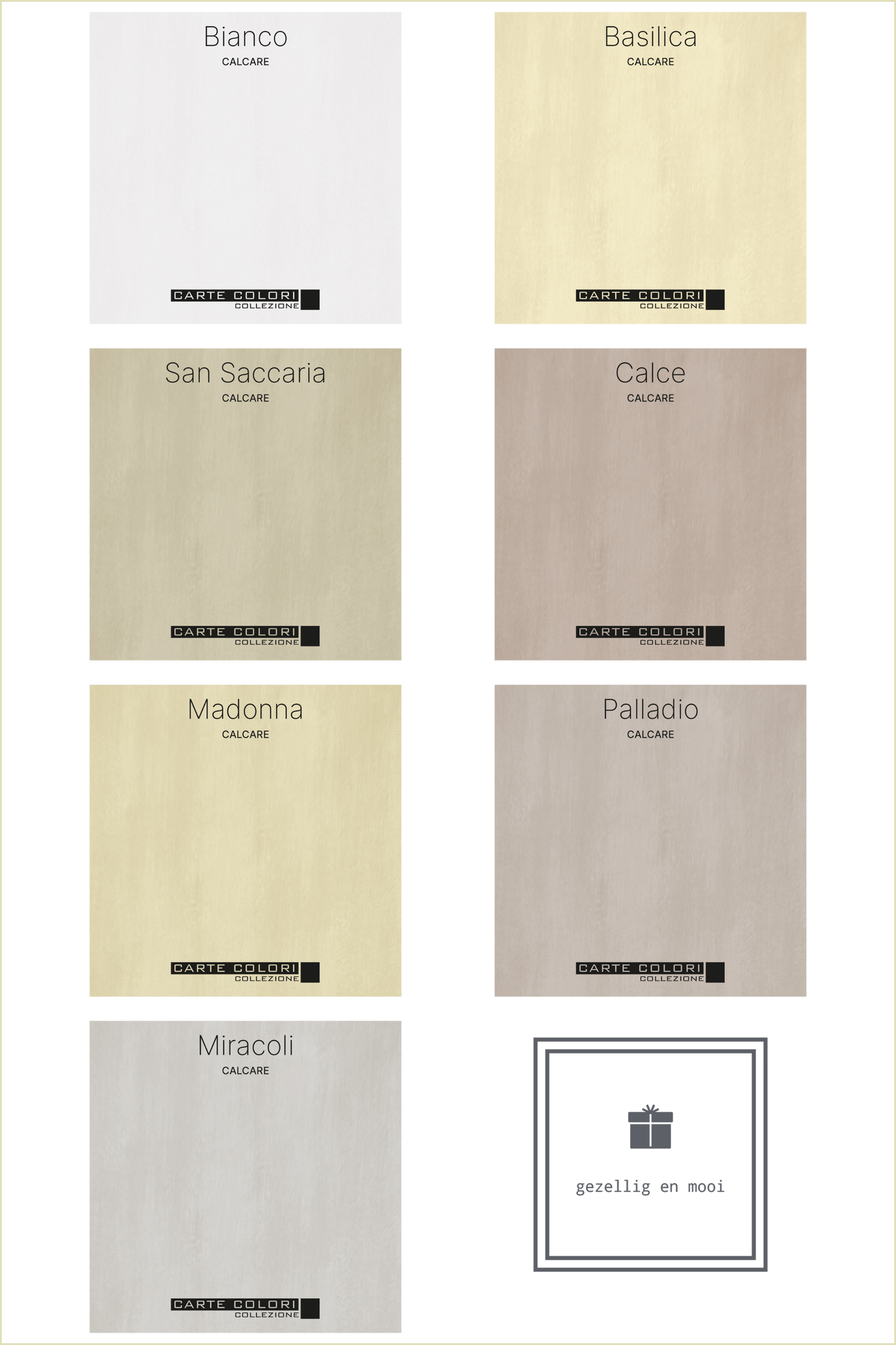 Calcare Kalkverf, Carte Colori, Bianco Antico