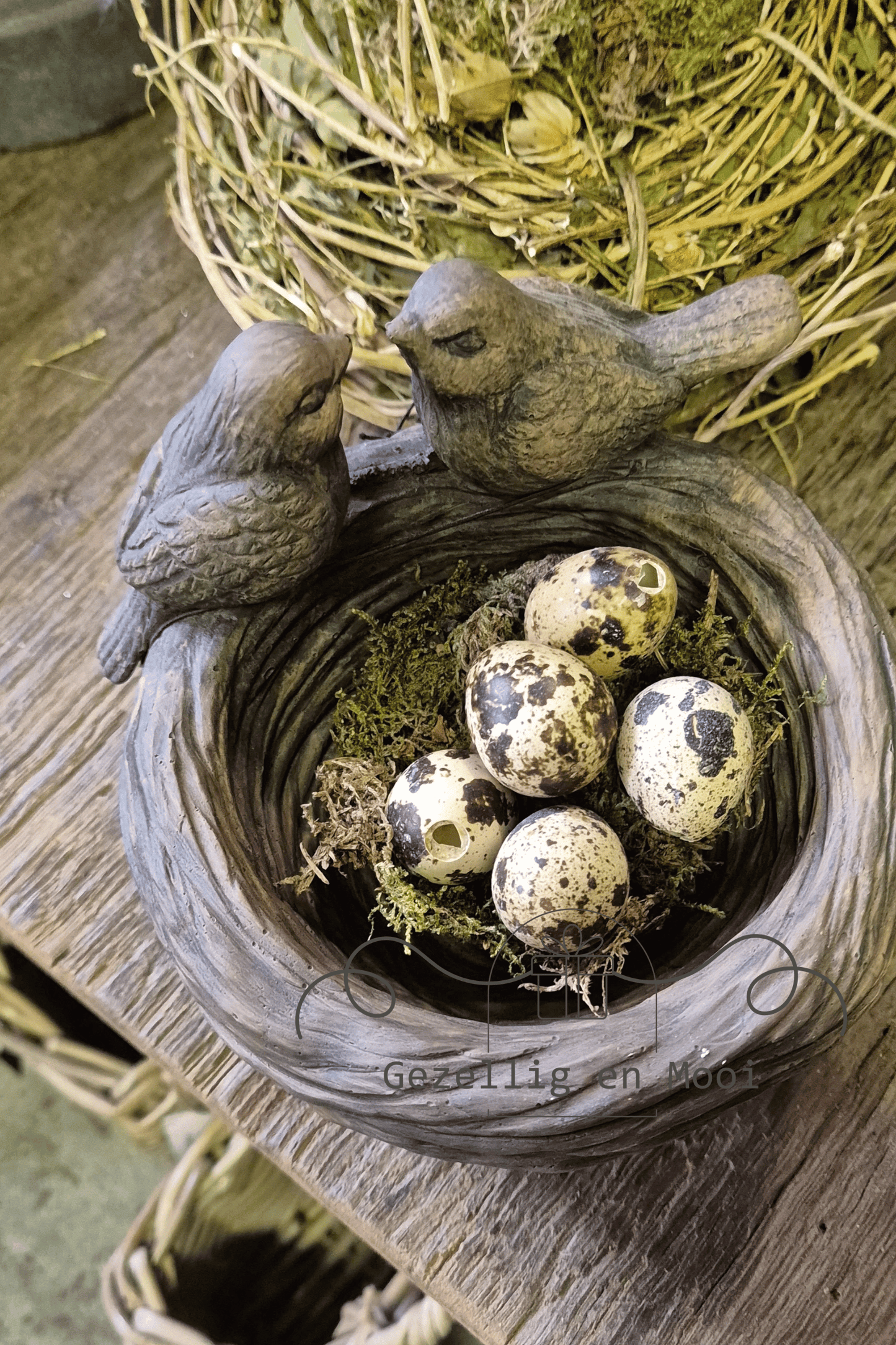 Brynxz  2 vogels op een nestje majestic brown - Gezellig en Mooi